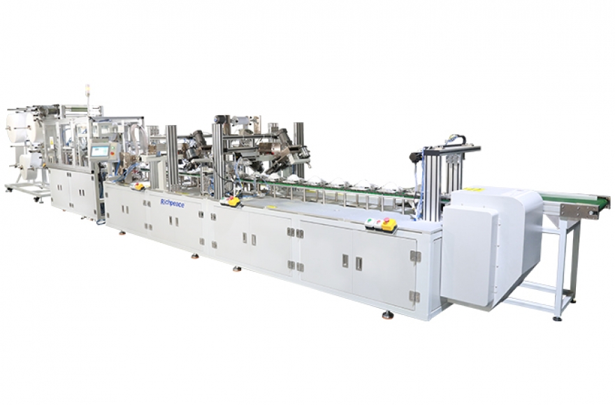 Richpeace disposable mask one-to-two automatic production line, stable and efficient boost production capacity!