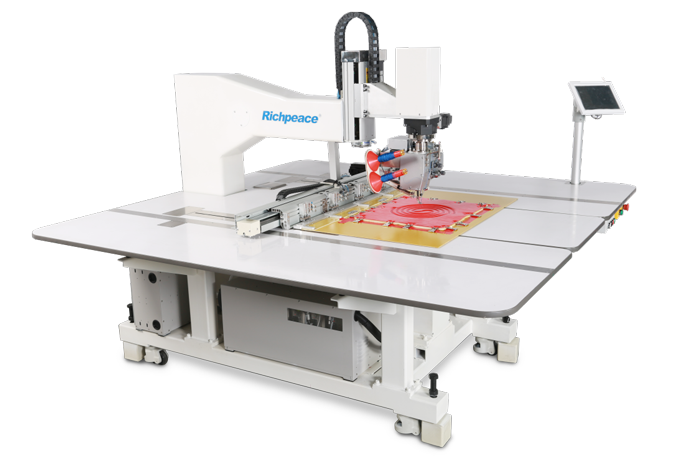 Richpeace automatic double needle sewing machine