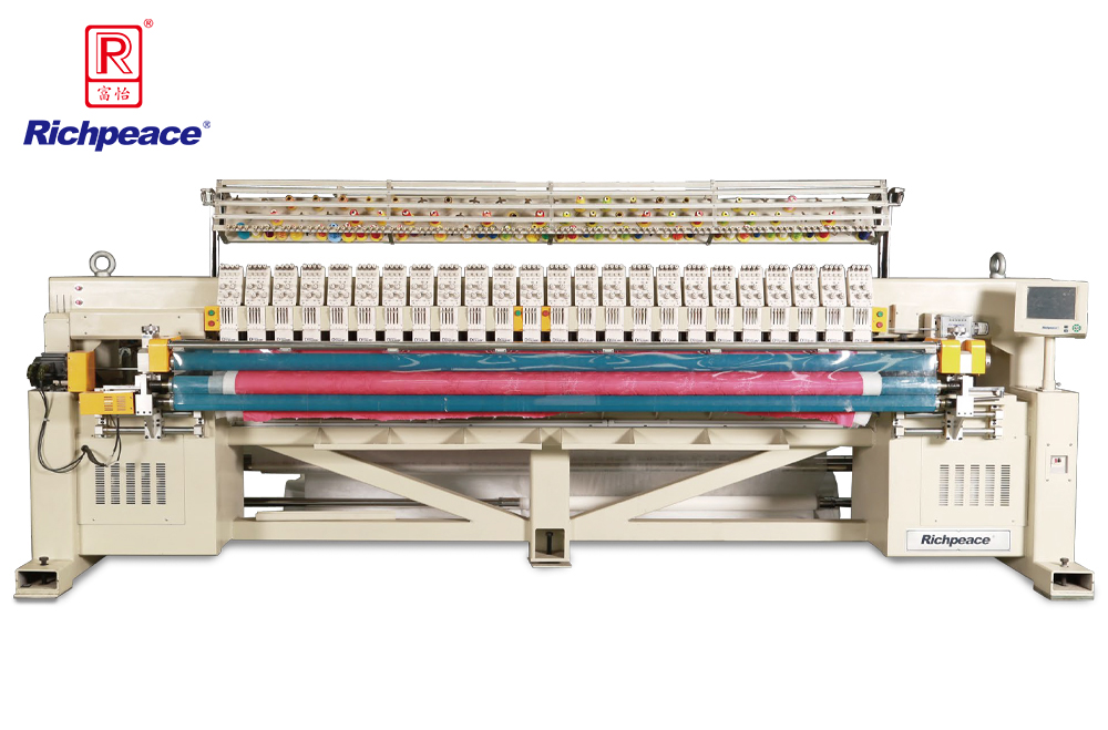 Richpeace Computerized Multi-color Single Roll Quilting and Embroidery Machine