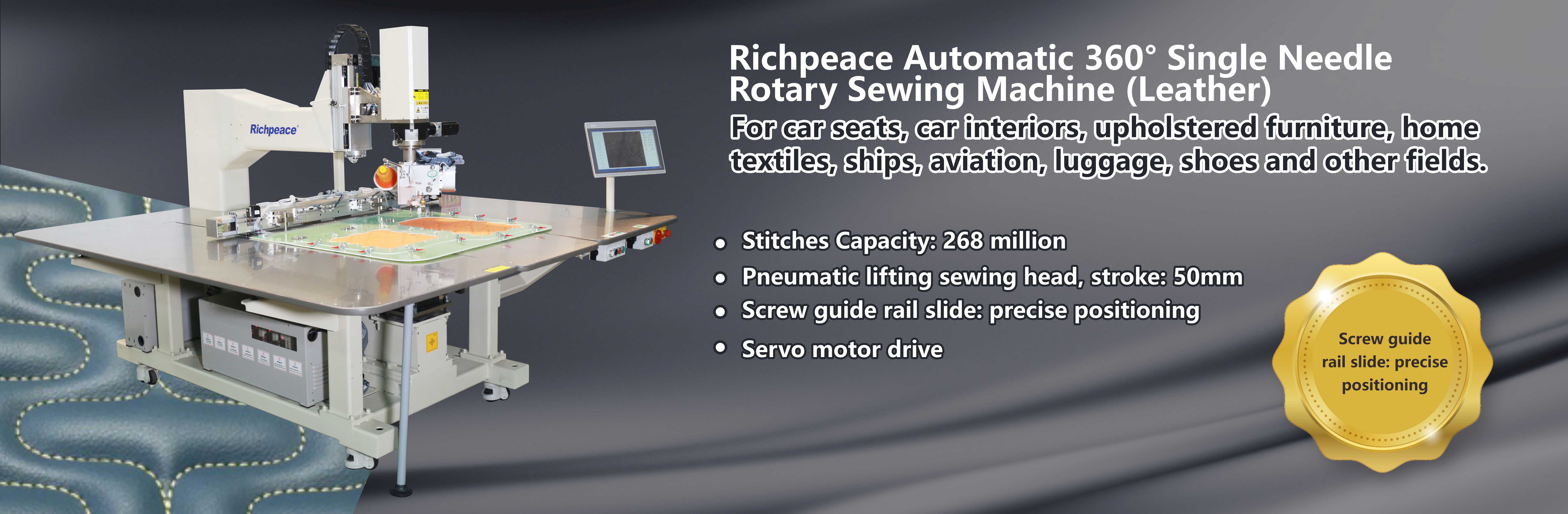 Ricpeace automatic 360-degree rotating single needle sewing machine_Automotive