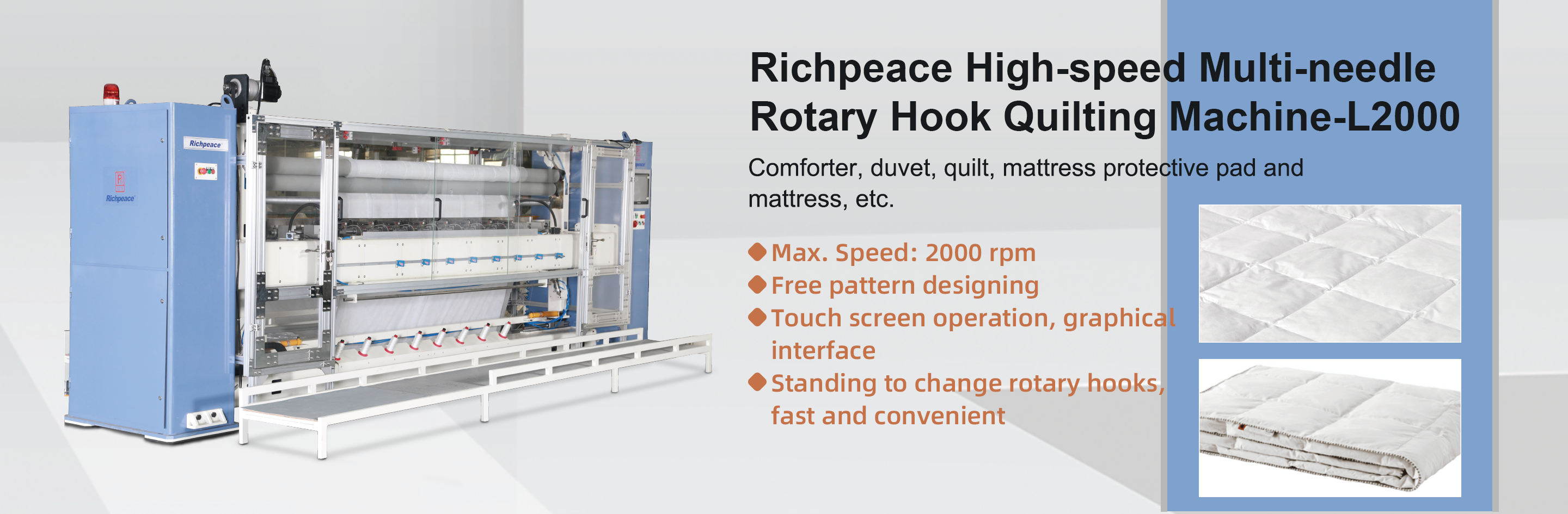 L2000 Multi-needle Rotary Hook Quilting Machine