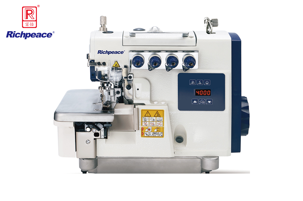 Direct drive heavy material differential overlock sewing machine
