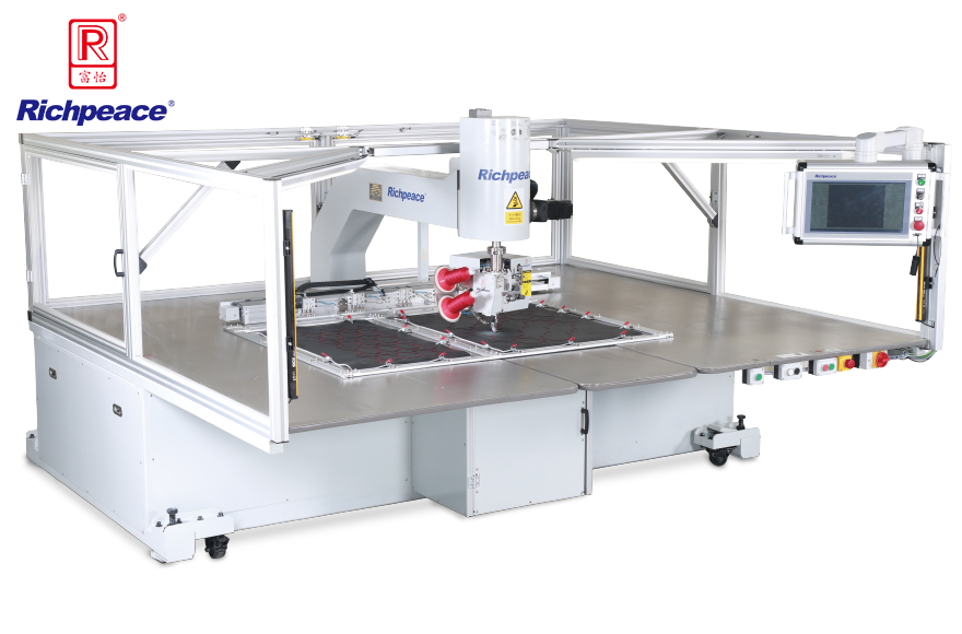 Double Needles Adjustable Stitch Distance Universal Rotary Sewing Machine_Automotive