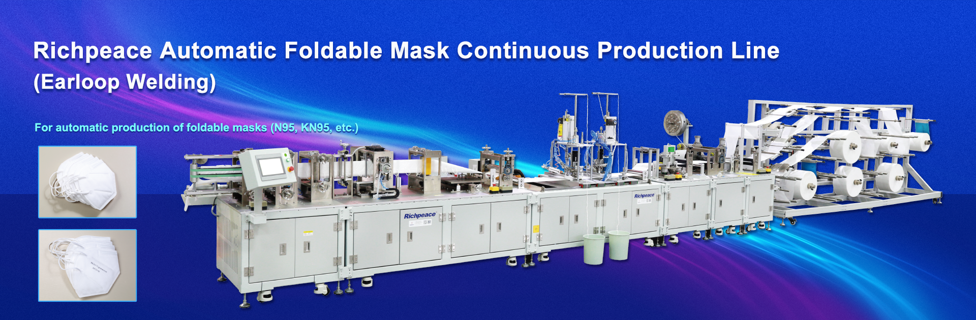 Foldable Mask Continuous Production Line (Earloop Welding)