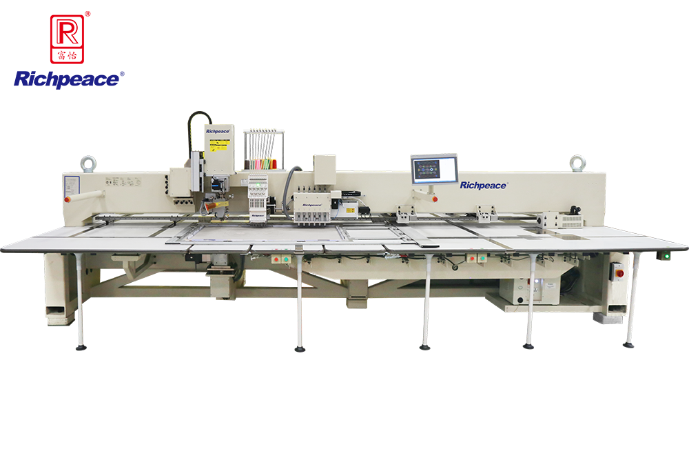 Richpeace Automatic Perforation(special-hole) +Embroidery+Sewing (rotating head) Machine
