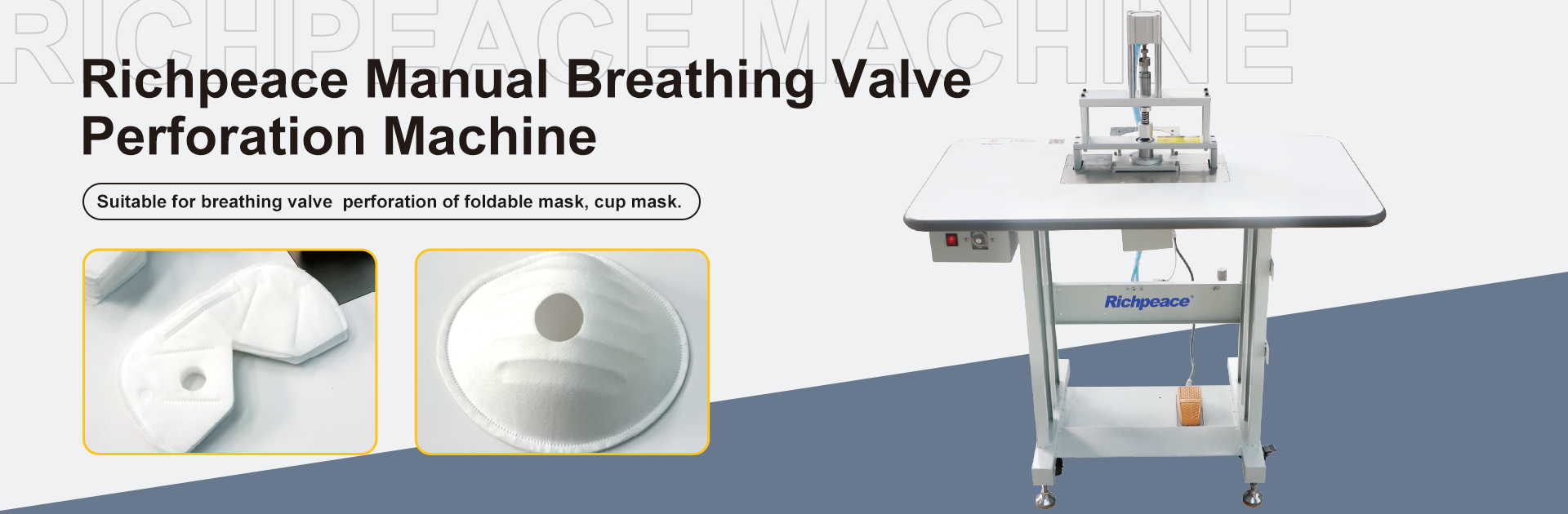 Richpeace Manual Breathing Valve Punching Machine