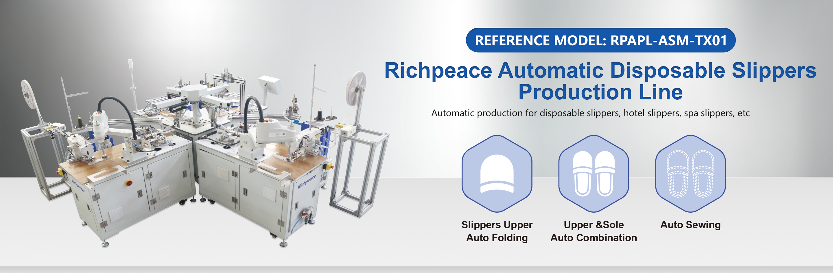 Richpeace Automatic Disposable Slippers Production Line