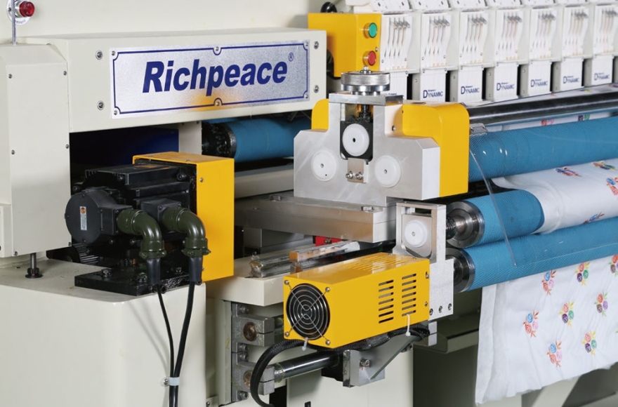 Single-color Dual Rolls Quilting and Embroidery Machine