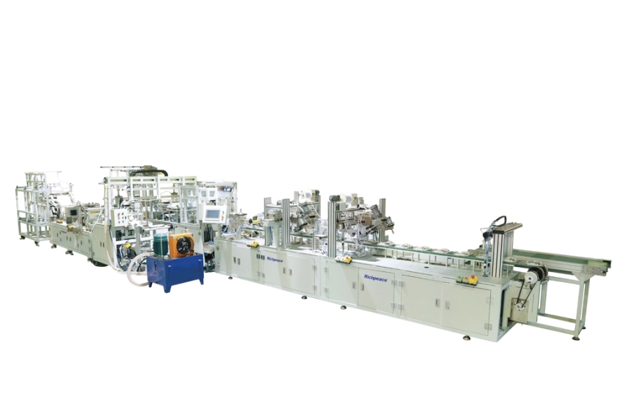 Cup Mask Production Line  (Headband Stapling & Pre-forming)