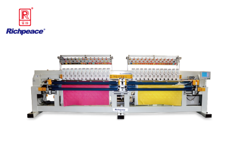 Richpeace Computerized Multi-color Double Roll Quilting and Embroidery Machine