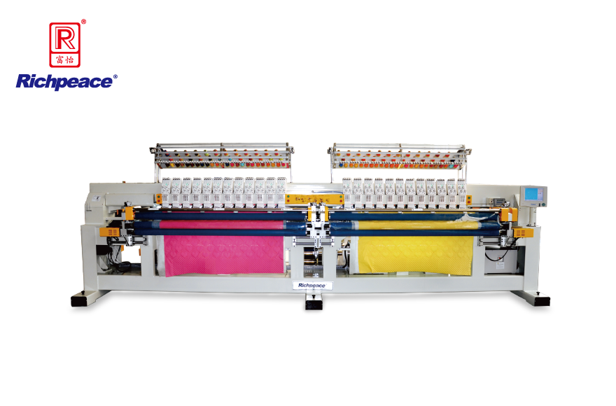 Multi-color Double Roll Quilting and Embroidery Machine