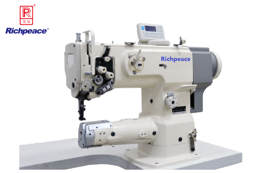 Direct drive cylinder bed, single needle compound feed sewing machine