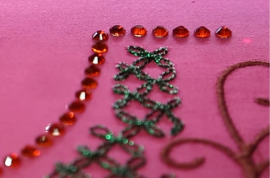 Mixed Rhinestone Embroidery Machine