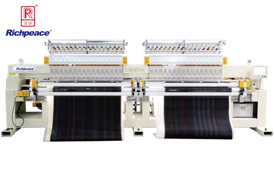 Single-color Dual Rolls Quilting and Embroidery Machine