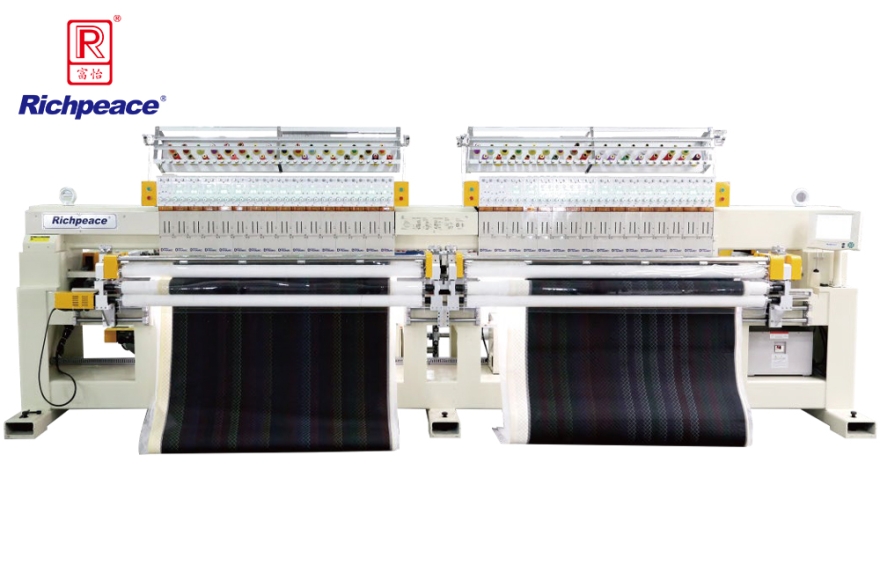 Richpeace Computerized Single-color Dual Rolls Quilting & Embroidery Machine