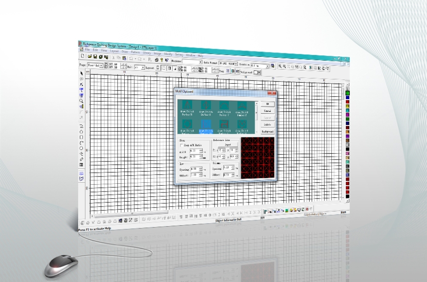 Richpeace Simple Quilting CAD（For Single Needle Quilting Machine ) Free_Quilting CAD_CAD Software_TIANJIN AI CO., LIMITED