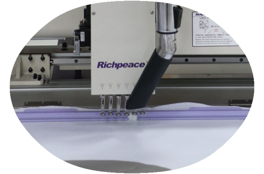 Richpeace Automatic Perforation and Sewing Machine (Multi-puncher + rotary sewing)