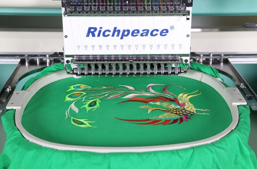 Single Head 15 colors cap/tubular embroidery machine