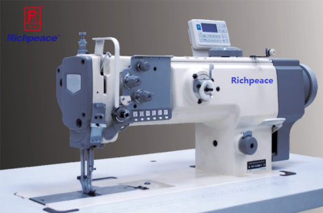 Direct drive, single needle compound feed sewing machine