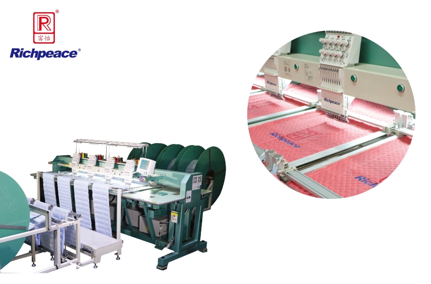 Continuous Feeding Mattress Border Embroidery Machine