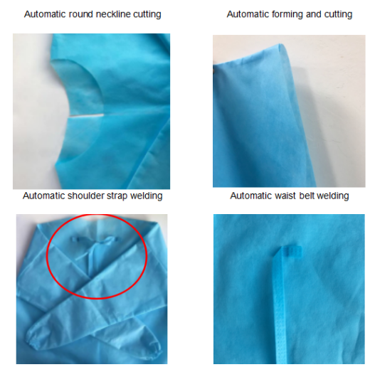 Automatic Protective Gowns Body Making Machine