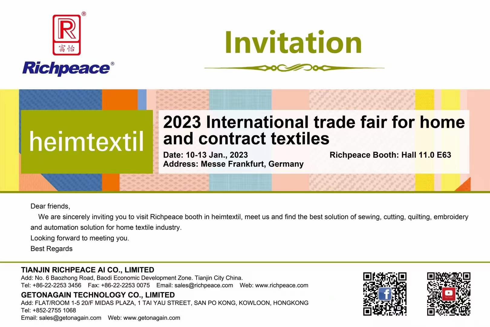 2023 International trade fair for home and contract textiles